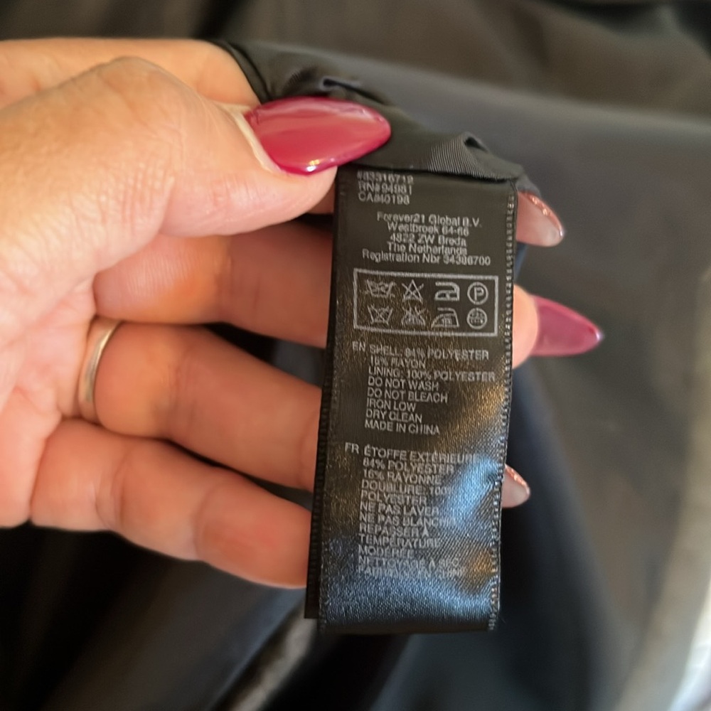 Forever 21 Charcoal Double-Breasted Coat View 4